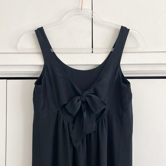 Madewell 100% Silk Lookout Open Back Bow Dress - Picture 6 of 9